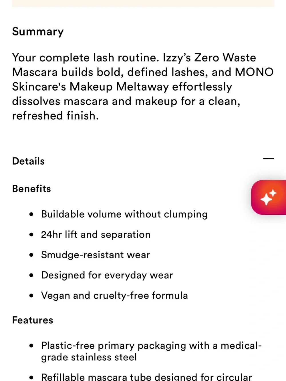 Izzy Zero Waste Mascara Blk Izzy x Mono Lash & Meltaway Duo